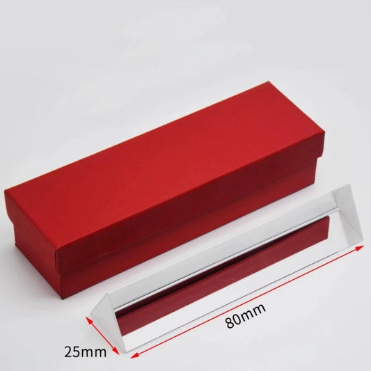 Clear Acrylic Triangular Prism for Experiments on Light Reflection