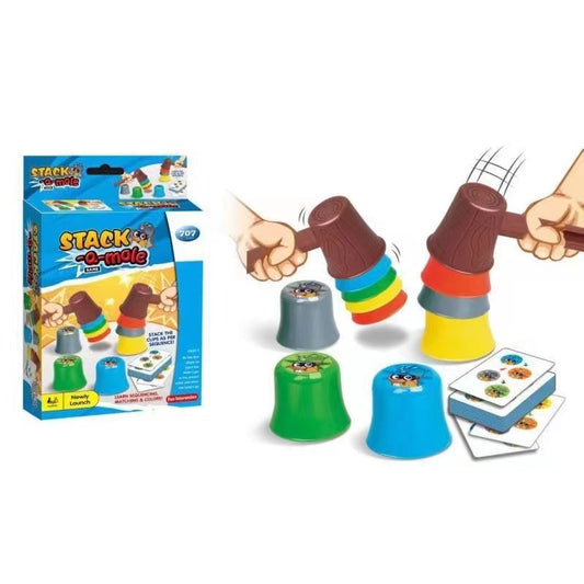 Board Game 707 Stack A Mole Family Fun