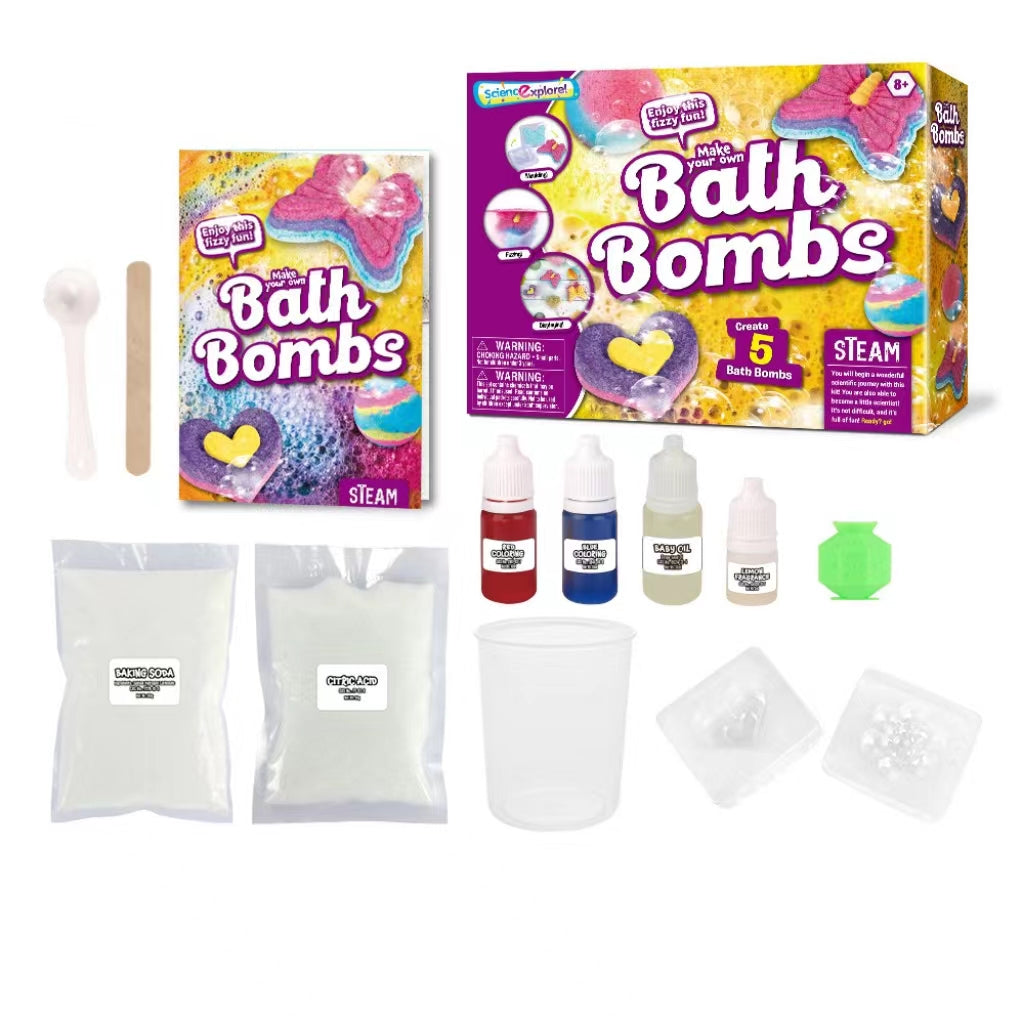 STEAM Science Explore Make Your Own Bath Bombs Gift Set