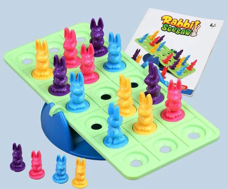 Problem Solving Math Skills Board Game Rabbit SeeSaw Balancing Game