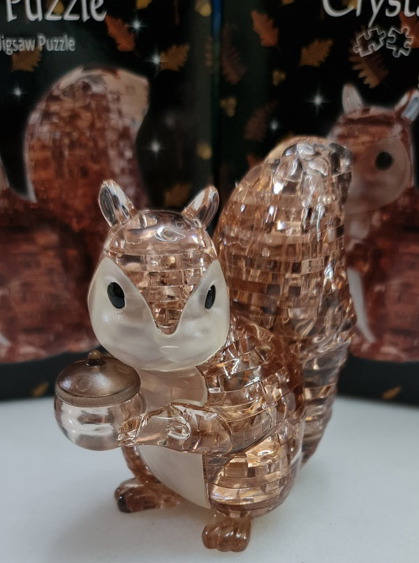 Jigsaw Play and Learn 3D Crystal Puzzle Squirrel