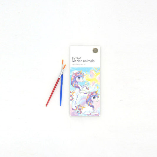 Kids Art Watercolour Painting Book with Paint and Brush for Kids