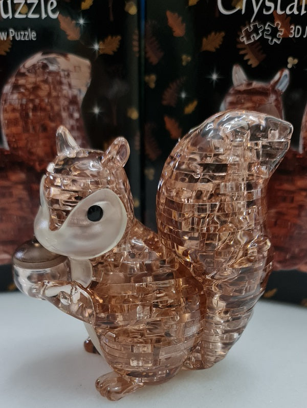 Jigsaw Play and Learn 3D Crystal Puzzle Squirrel