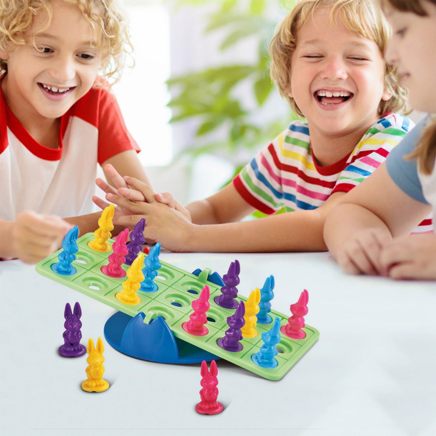 Problem Solving Math Skills Board Game Rabbit SeeSaw Balancing Game