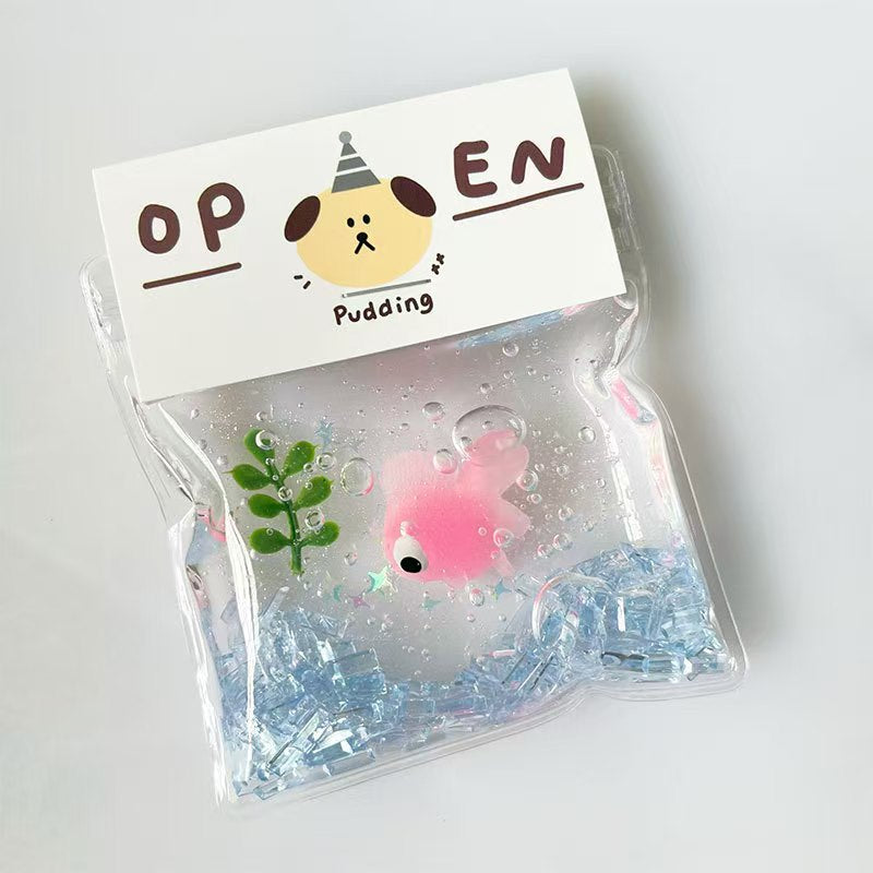 Fun Slime Squishy Fish in a Bag Party Fun Toys Random Colour 1 pack