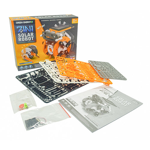 STEM 7 in 1 Self Assembly Solar Robot Educational and Fun Toy for Kids