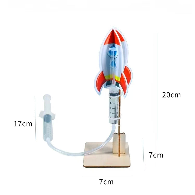 Play N Learn STEM Air Powered Rocket Launcher Science Kit for Kids | Physics Experiments