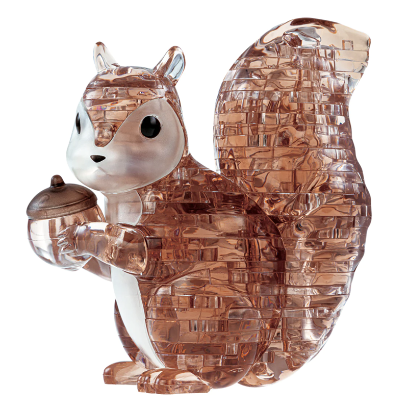 Jigsaw Play and Learn 3D Crystal Puzzle Squirrel