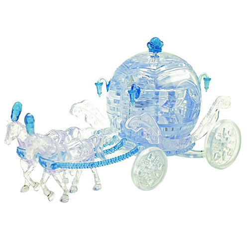 Jigsaw Puzzle Play N Learn 3D Crystal Puzzle Royal Carriage Blue
