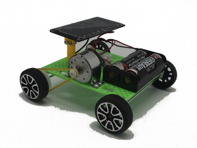 Self Assembly Dual Powered Solar and Battery Powered Car Science Toy Teaching Resource