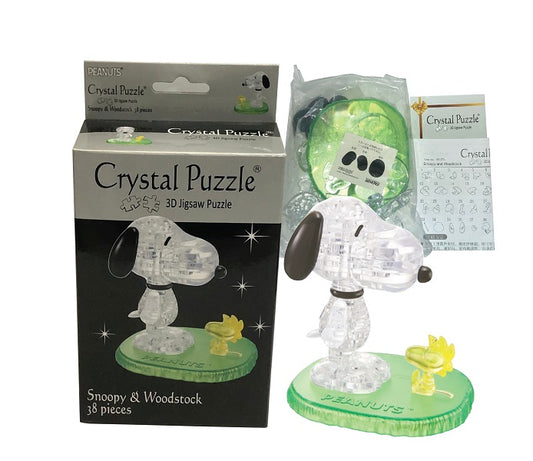 Jigsaw Puzzle Play N Learn 3D Crystal Puzzle Snoopy & Woodstock