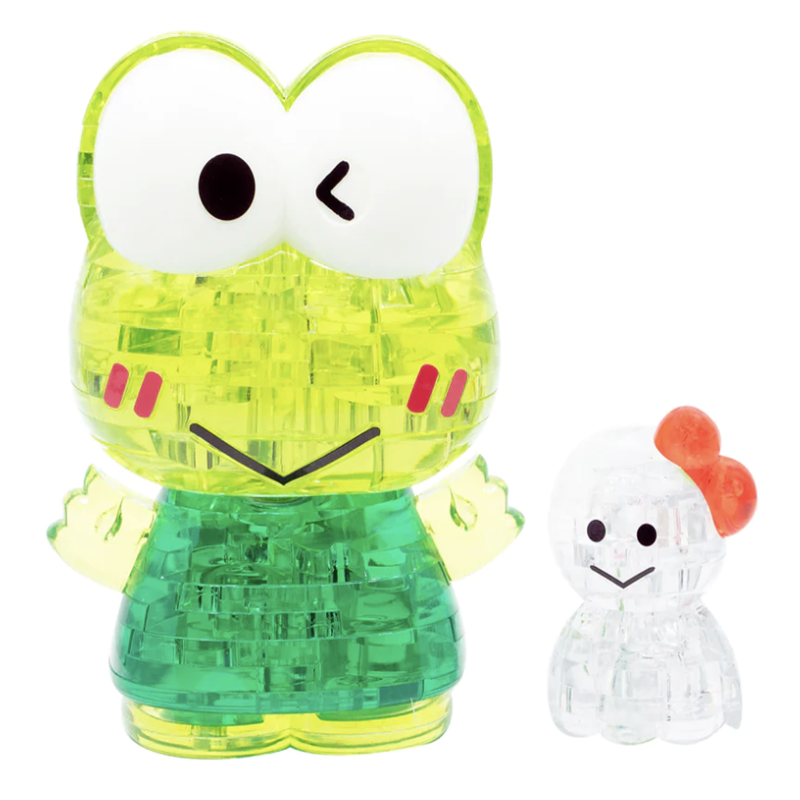 Jigsaw Puzzle Play N Learn 3D Crystal Puzzle Sanrio Kerokerokeroppi