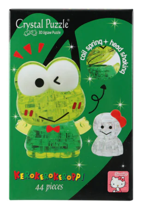 Jigsaw Puzzle Play N Learn 3D Crystal Puzzle Sanrio Kerokerokeroppi