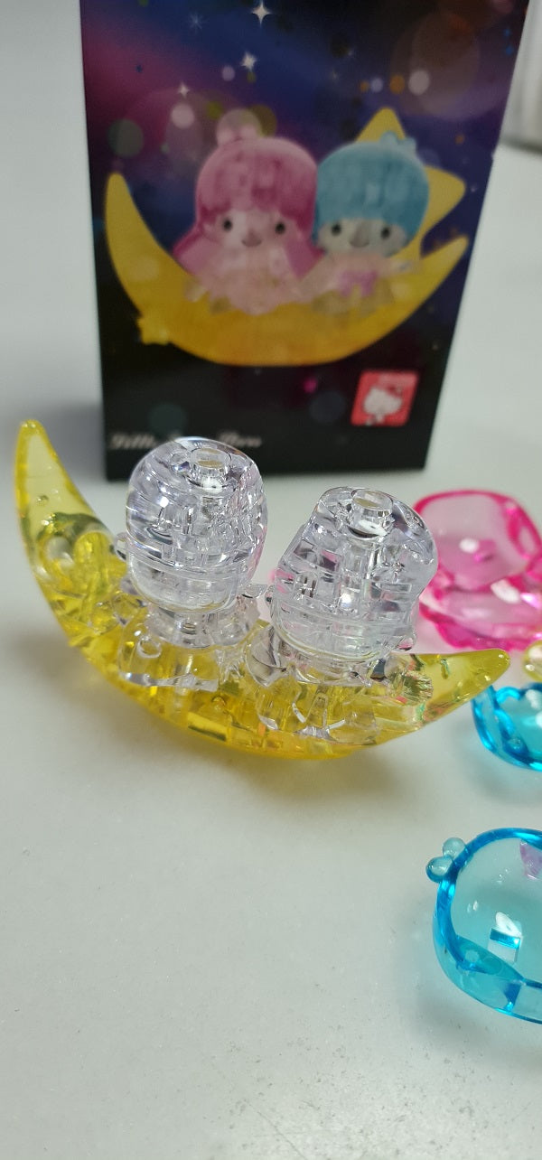 Sanrio Jigsaw Puzzle Play N Learn 3D Crystal Puzzle Little Twin Star Moon
