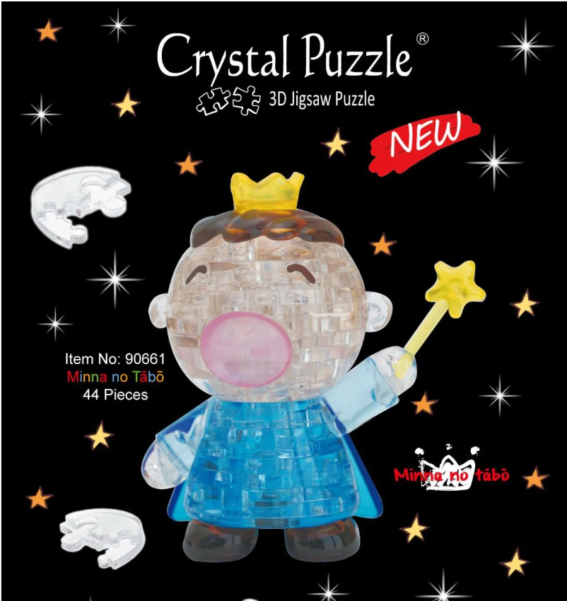 Jigsaw Puzzle Play N Learn 3D Crystal Puzzle Sanrio Minna No Tabo