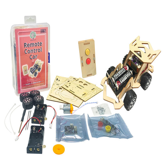 STEM Self Assembled Make Your Own Remote Control Car For Kids as Gifts