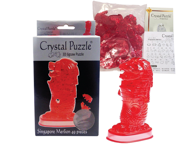 3D Crystal Puzzle Play N Learn Singapore Merlion Educational Toy Jigsaw Puzzle