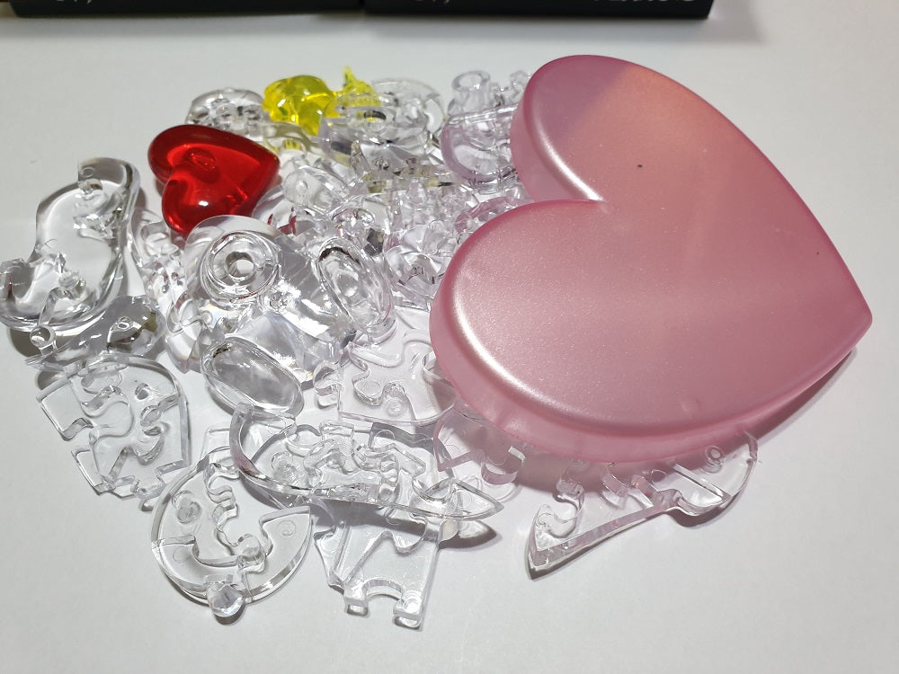 Jigsaw 3D Crystal Puzzle Play N Learn Snoopy Hugs Heart Valentine Gift