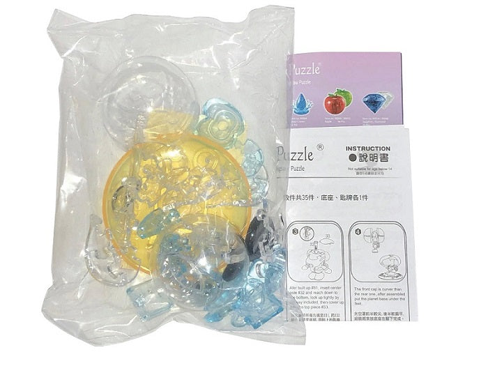 Jigsaw Puzzle Play N Learn 3D Crystal Puzzle Snoopy Astronaut