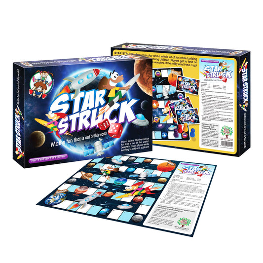 Math Skills with Star Struck Addition Subtraction Play N Learn Board Game