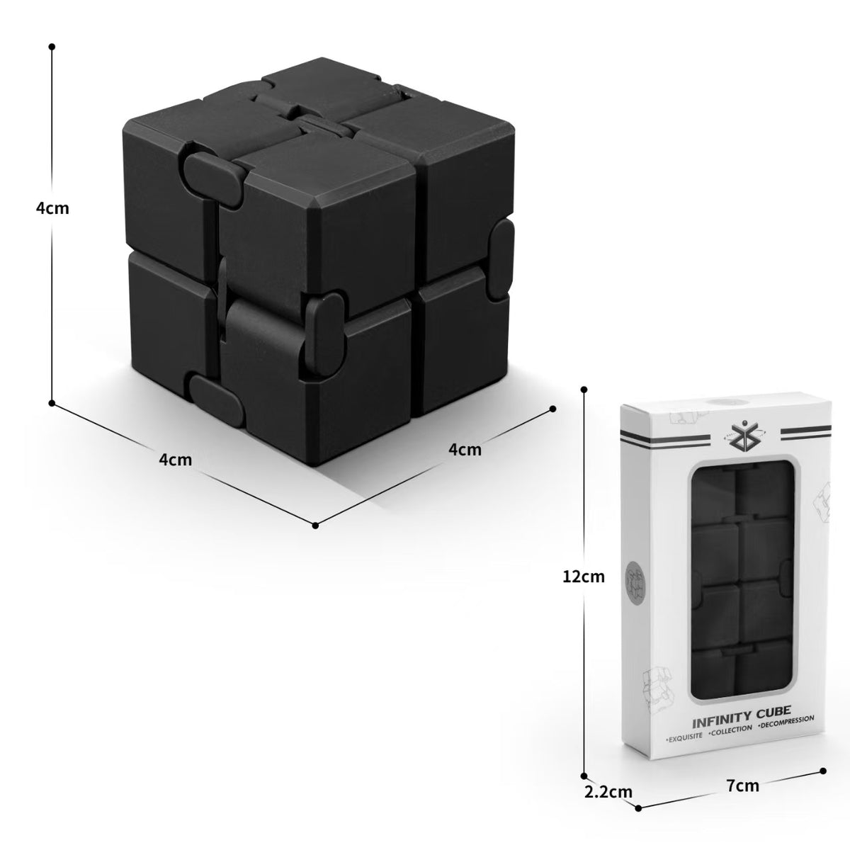 Play N Learn Infinity Metal Cube ā Magnetic Fidget & Stress Relief Toy