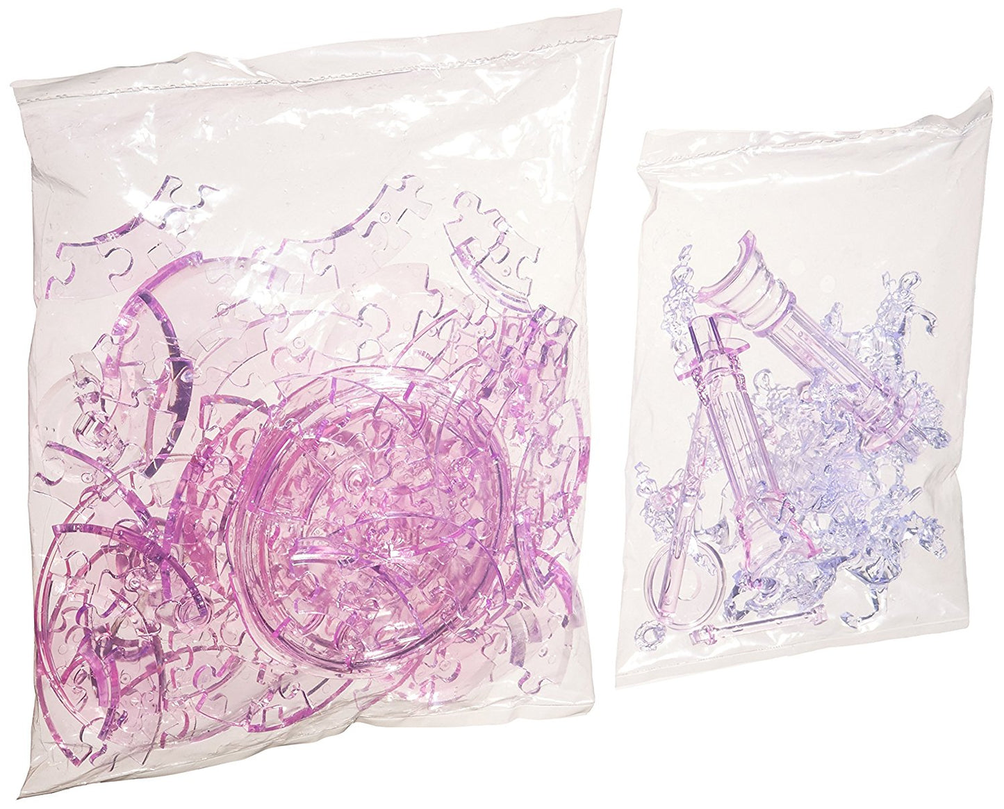 Jigsaw Puzzle Play N Learn 3D Crystal puzzle Pink Carousel