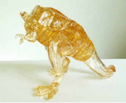 Jigsaw Puzzle Play N Learn 3D Crystal Puzzle Dinosaur Tyrannosaurus Trex T-Rex