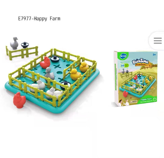 Puzzle Board Game Happy Farm for Kids
