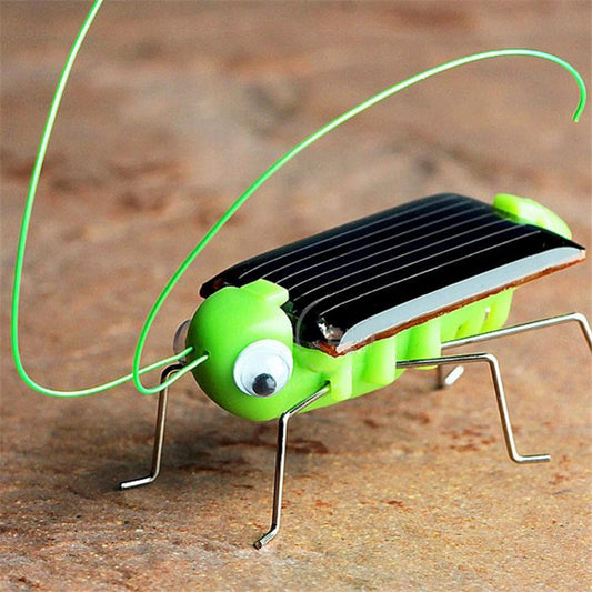 Solar Powered Grasshopper Bug Toy for Kids