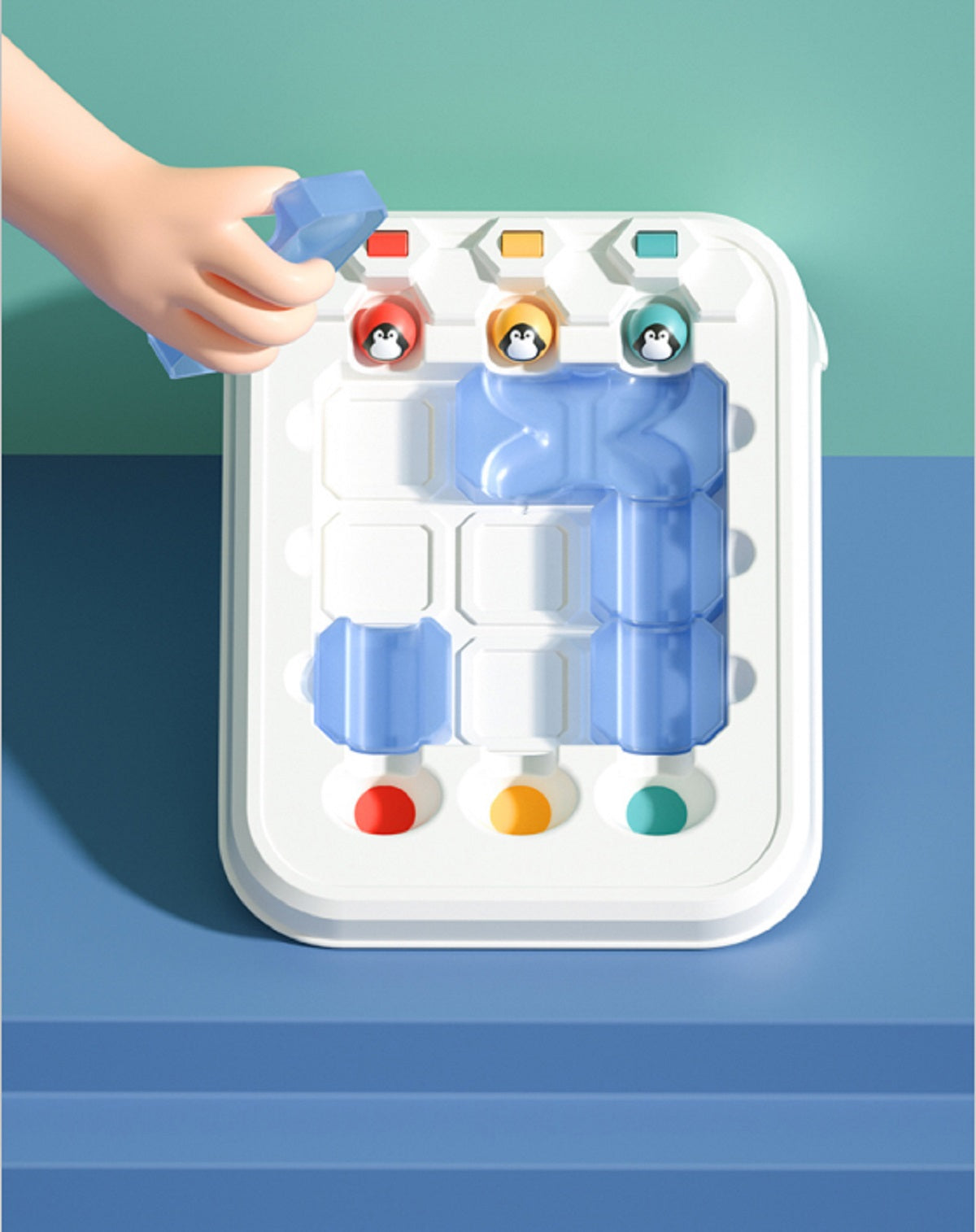 Puzzle Board Game Penguin Adventure for Kids
