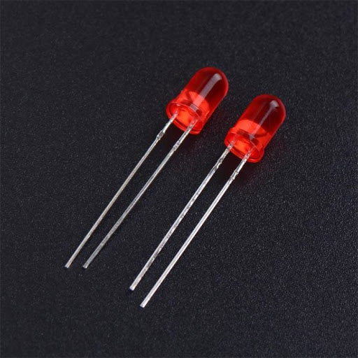 LED Light Bulb 5 mm Red Science Experiment Component Teaching Resource 20 pieces pack