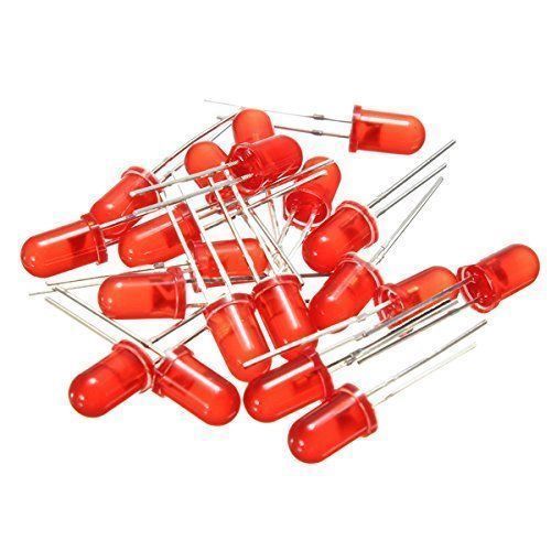 LED Light Bulb 5 mm Red Science Experiment Component Teaching Resource 20 pieces pack