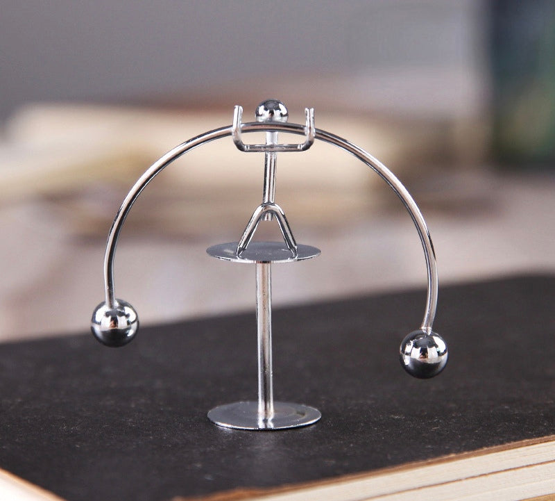 Mini Metal Kinetic Desktop Balancing Toy