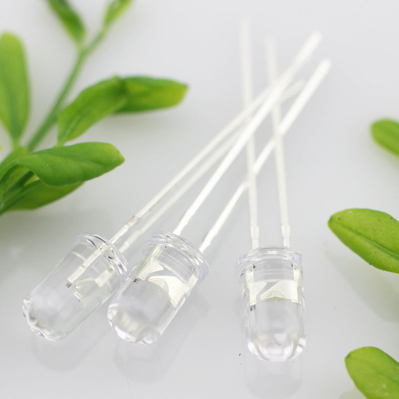 LED Light Bulb 5 mm White Science Experiment Component Teaching Resource 20 pieces pack