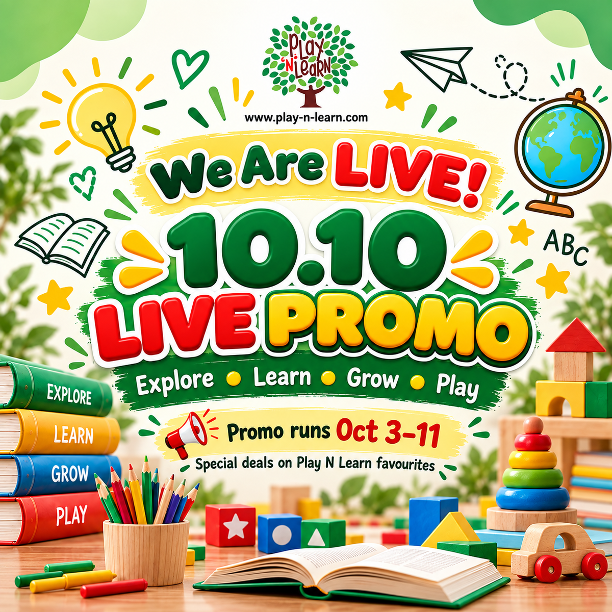 10.10 Play N Learn Mega Deals