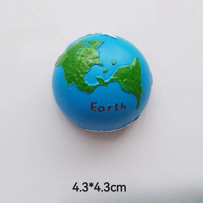 Play N Learn Ceramic Solar System Magnet | Planet Astronaut Asteroid Assorted Designs