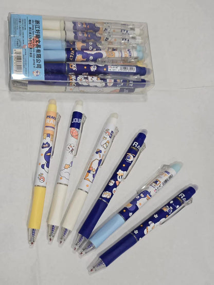 Play N Learn Erasable Pens 1 Box (12pcs) | Write, Erase, Rewrite (Random Colours)