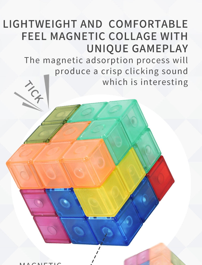 Play N Learn Magnetic 3D Tangram Cube