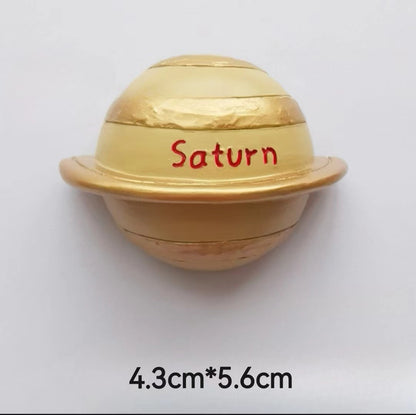 Play N Learn Ceramic Solar System Magnet | Planet Astronaut Asteroid Assorted Designs