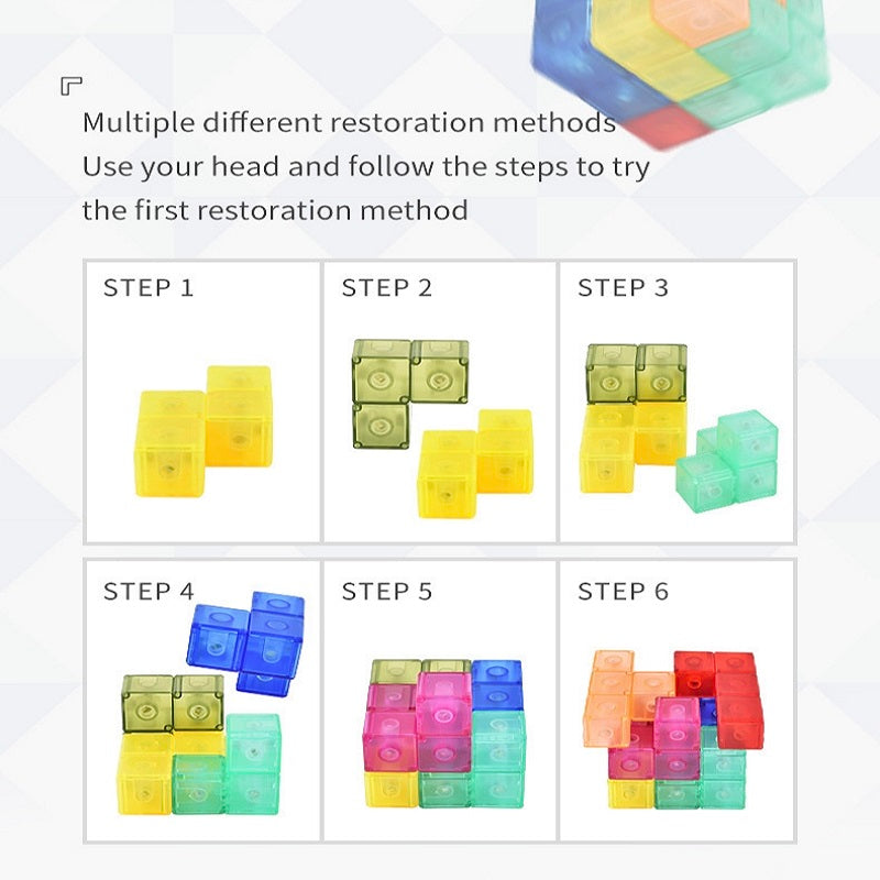Play N Learn Magnetic 3D Tangram Cube
