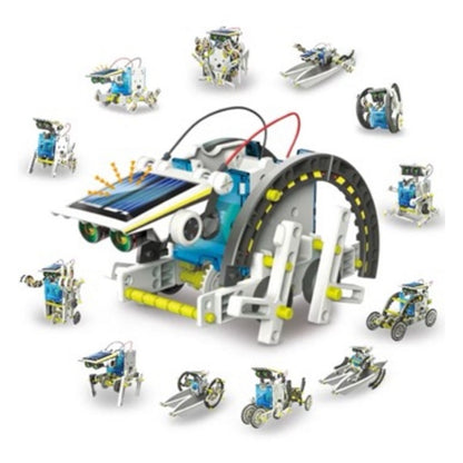 Play N Learn STEM 13-in-1 Solar Robot Kit | DIY Self-Assembly Science Toy