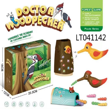 Play N Learn Doctor Woodpecker Catching Bugs Game | Fine Motor & Colour Recognition