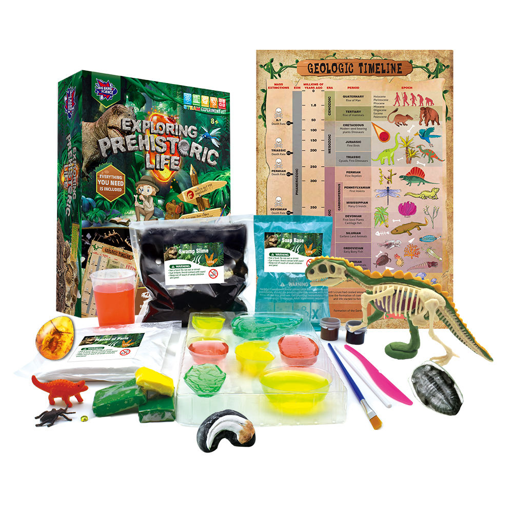 STEM Big Bang Science Exploring Prehistoric Life Dinosaur Fossil Excavation Kit for Kids