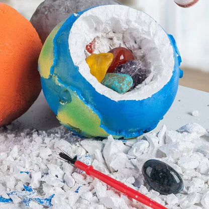 Play N Learn STEAM Planet Exploration & Excavation Crystal Gem Kit | Geology & Planetary Science