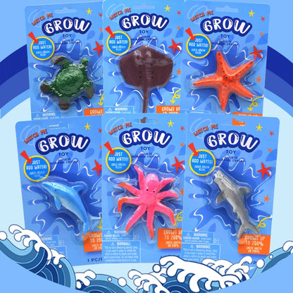 Play N Learn Huge Grow Sealife Toy | Water-Expanding Ocean Animal (Random Design)