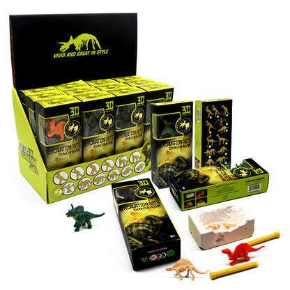 Play N Learn Dino Excavation Fossil Dig Toy | Party Gift 1 Piece (Random Design)
