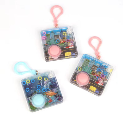 Play N Learn Fun Water Game with Keychain | Party Gift 3pcs Set (Random Designs)