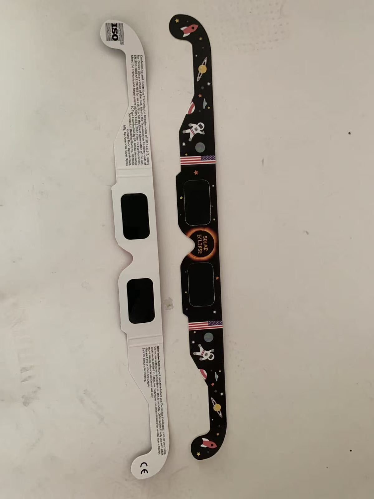 Paper Solar Eclipse Lenses