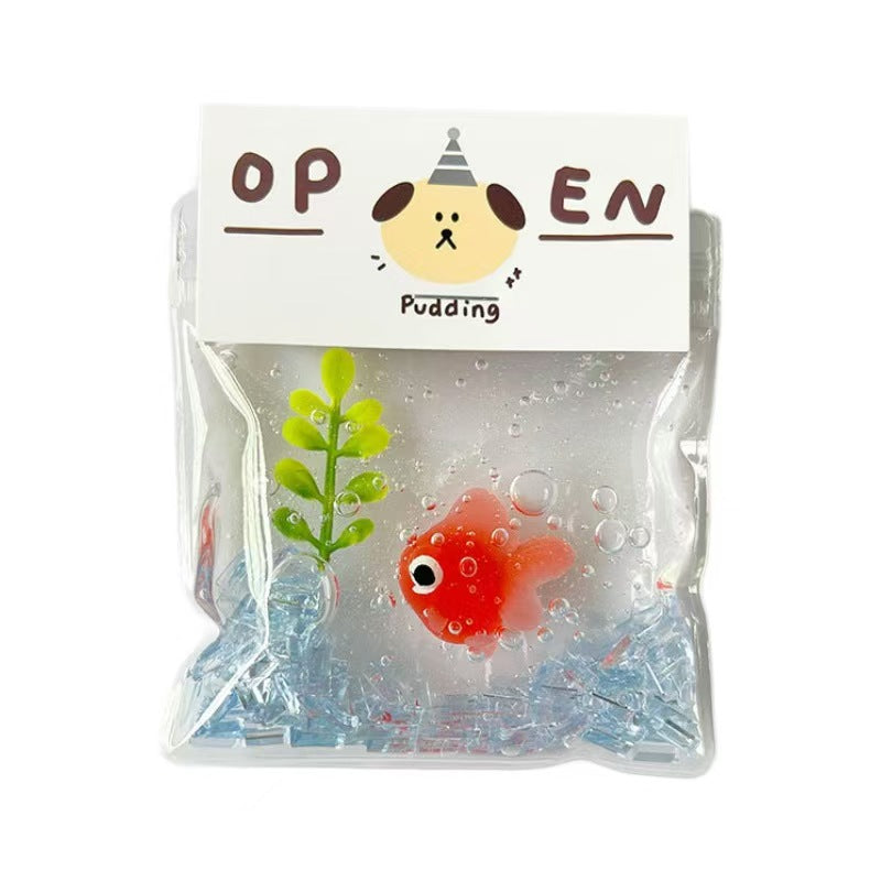 Fun Slime Squishy Fish in a Bag Party Fun Toys Random Colour 1 pack
