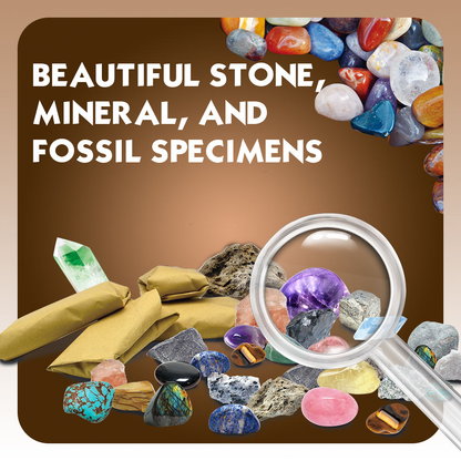 Play N Learn Big Bang Science Discover Minerals, Rocks & Gems Kit | STEM Geology